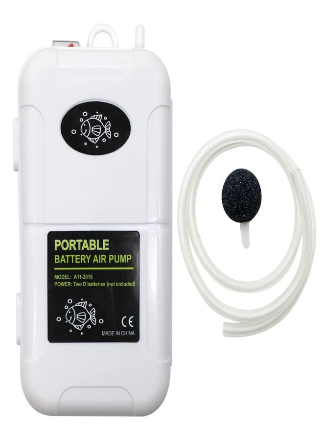 HUIXHAO Portable Air Pump, Aquarium Air Pump, Aeration Up to 6 Gallons, Fish Tank Air Bubble Aerator for Fish Tank, Fishing Etc - Image 1